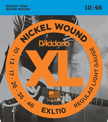 D'Addario EXL110 XL NICKEL WOUND   , 10-46