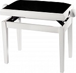 :GEWA Piano Bench Deluxe White HighGloss   